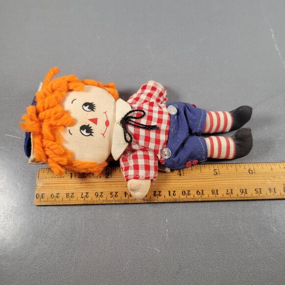 Vintage Knickerbocker Raggedy Andy Doll, Hallmark, 6", Made in Korea - Picture 8 of 8